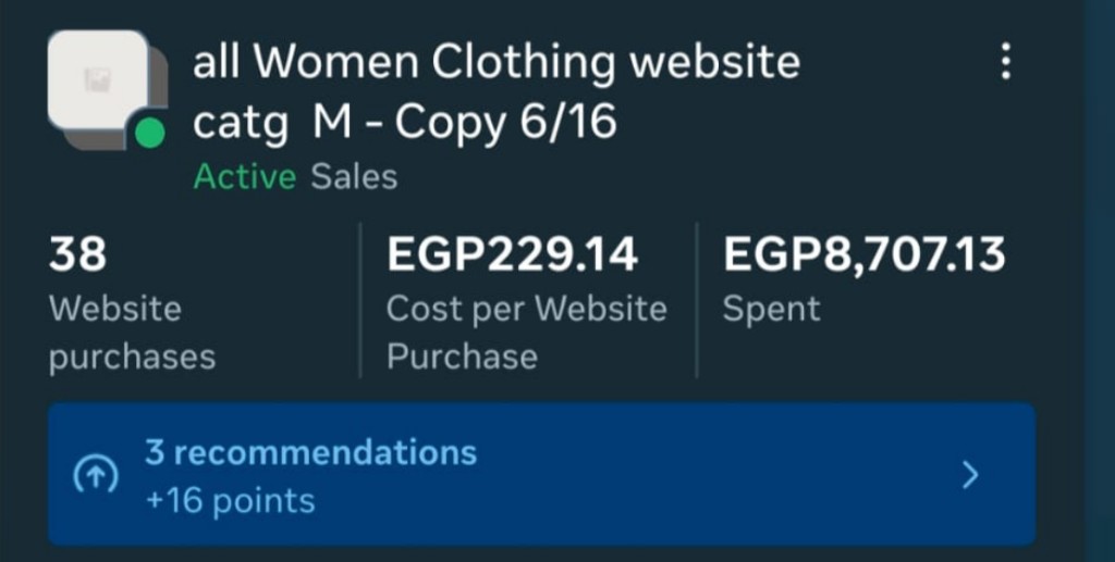Women Clothing (38 purchases)